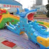 龍鯊嬉水樂園，充氣水滑梯